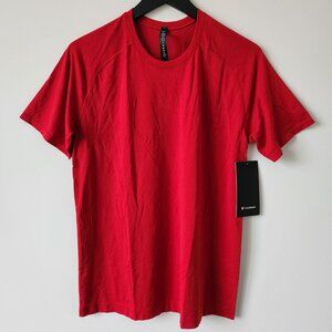 NWT LULULEMON DKRD/DKRD Red Metal Vent Tech SS 2.0 Top Shirt Men's XXL